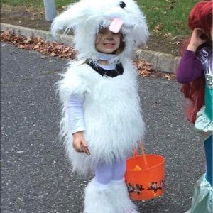 White puppy toddler costume